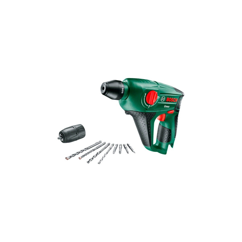 Bosch Akku-Bohrhammer Uneo solo, 12Volt(grün/schwarz, ohne Akku und Ladegerät)