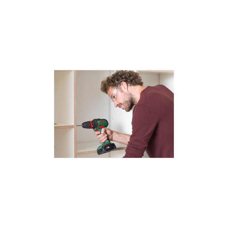 Bosch Akku-Bohrschrauber AdvancedDrill 18(grün/schwarz, Li-Ionen Akku 2,5Ah, Koffer, POWER FOR ALL ALLIANCE)