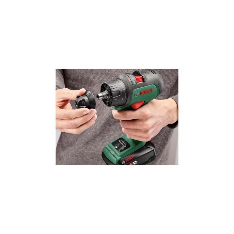 Bosch Akku-Bohrschrauber AdvancedDrill 18(grün/schwarz, 2x Li-Ionen Akku 2,5Ah, Koffer, POWER FOR ALL ALLIANCE)