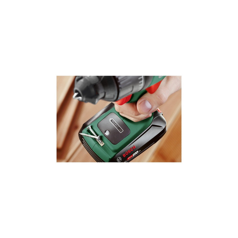 Bosch Akku-Bohrschrauber AdvancedDrill 18(grün/schwarz, 2x Li-Ionen Akku 2,5Ah, Koffer, POWER FOR ALL ALLIANCE)