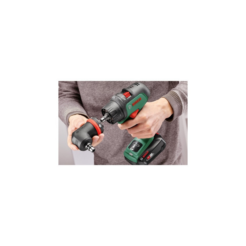 Bosch Akku-Bohrschrauber AdvancedDrill 18, mit Aufsätzen(grün/schwarz, 2x Li-Ionen Akku 2,5Ah, Koffer, POWER FOR ALL ALLIANCE, Outlet)