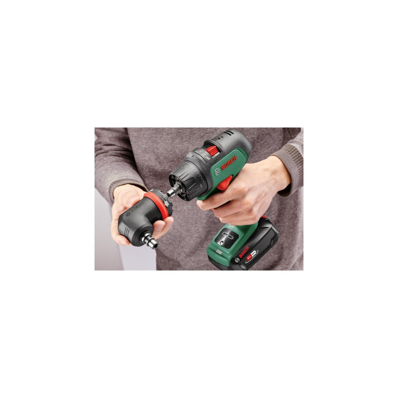 Bosch Akku-Bohrschrauber AdvancedDrill 18, mit Aufsätzen(grün/schwarz, Li-Ionen Akku 2,5Ah, Koffer, POWER FOR ALL ALLIANCE)