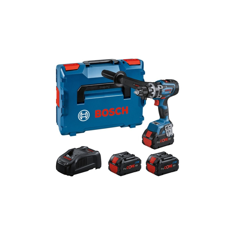 Bosch Akku-Bohrschrauber BITURBO GSR 18V-150 C Professional, 18Volt(blau/schwarz, 3x Akku ProCORE18V 8,0Ah, L-BOXX)