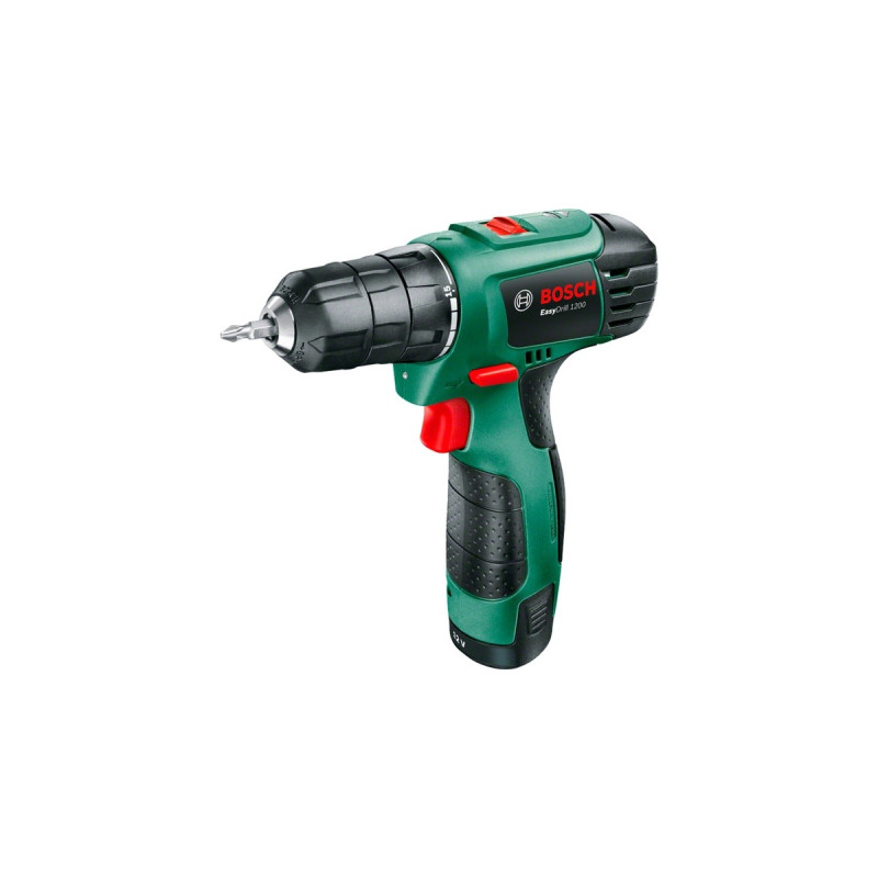 Bosch Akku-Bohrschrauber EasyDrill 1200(grün/schwarz, 2x Li-Ionen Akku 1,5Ah, Koffer)