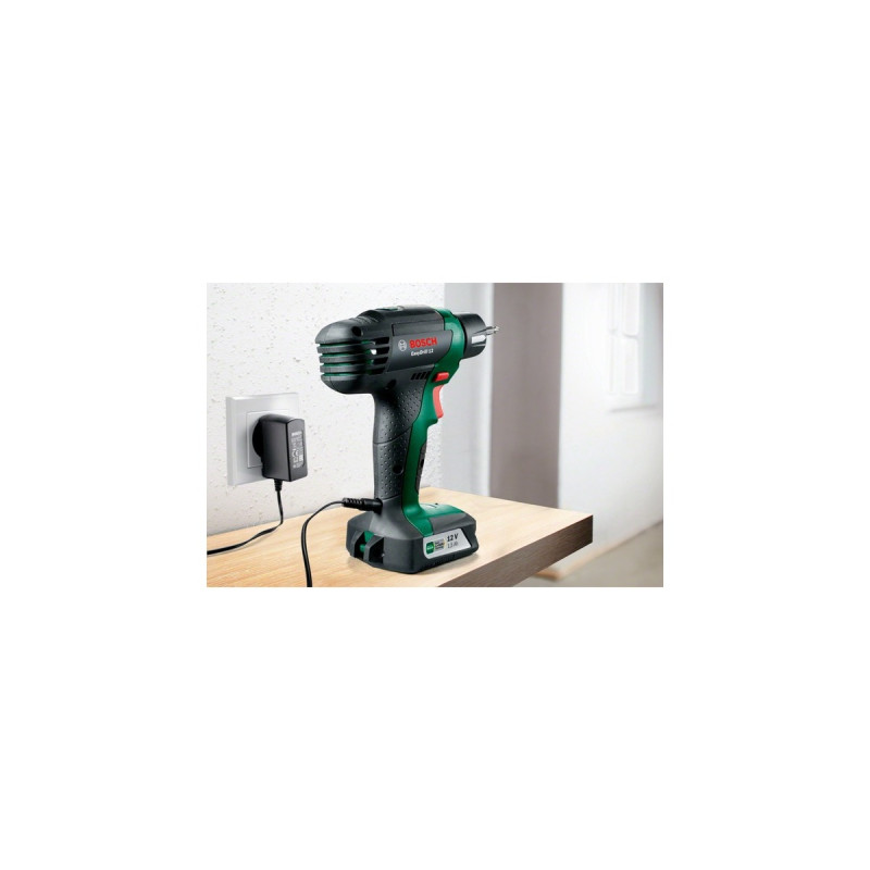 Bosch Akku-Bohrschrauber EasyDrill 12, 12Volt(grün/schwarz, Li-Ionen Akku 1,5Ah)