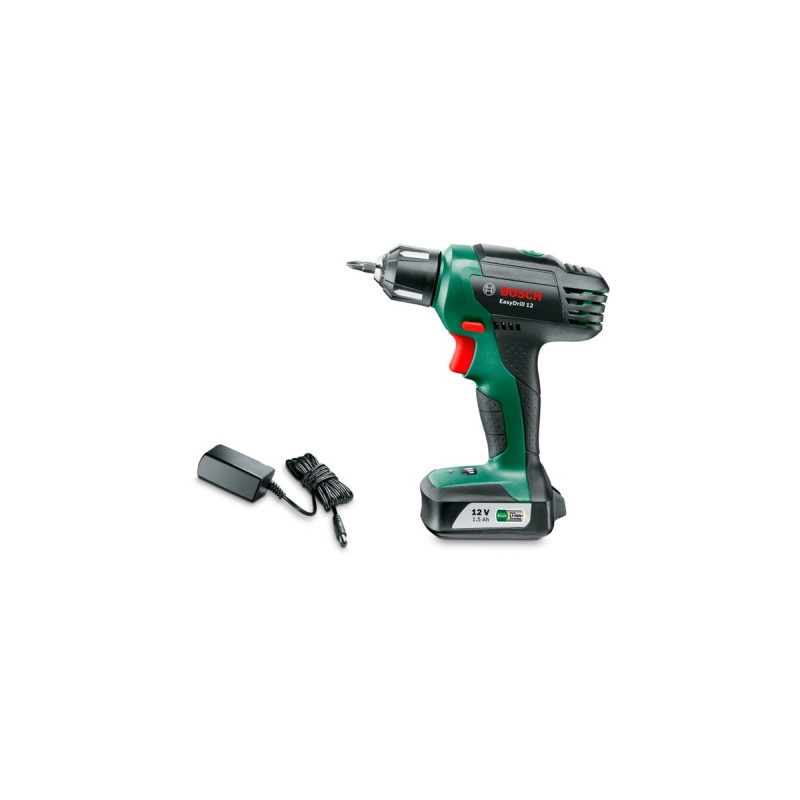 Bosch Akku-Bohrschrauber Easydrill 12, 12Volt(grün/schwarz, Li-Ionen Akku 1,5Ah)