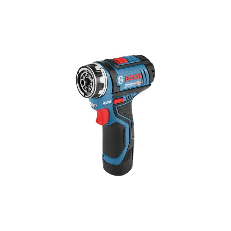 Bosch Akku-Bohrschrauber GSR 12V-15 FC Professional, 12Volt(blau/schwarz, 2x Li-Ionen Akku 2,0Ah, in L-BOXX)