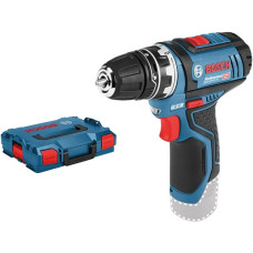 Bosch Akku-Bohrschrauber GSR 12V-15 FC Professional solo, 12Volt(blau/schwarz, ohne Akku und Ladegerät, in L-BOXX)