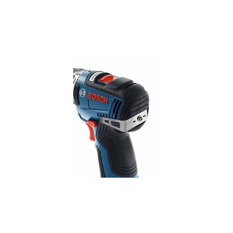 Bosch Akku-Bohrschrauber GSR 12V-35 FC Professional, 12Volt(blau/schwarz, 2x Li-Ionen Akku 3,0Ah, mit FlexiClick Aufsätzen, L-BOXX)