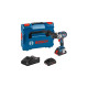 Bosch Akku-Bohrschrauber GSR 18V-110 C Professional, 18Volt(blau/schwarz, 2x Akku ProCORE18V 4,0Ah, Bluetooth Modul, L-BOXX)