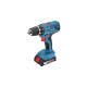 Bosch Akku-Bohrschrauber GSR 18V-21 Professional, 18Volt(blau/schwarz, 2x Li-Ionen Akku 2,0Ah, in L-BOXX)