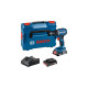 Bosch Akku-Bohrschrauber GSR 18V-45 Professional, 18Volt(blau/schwarz, 2x Li-Ionen Akku 2,0Ah, in L-BOXX)