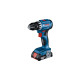 Bosch Akku-Bohrschrauber GSR 18V-45 Professional, 18Volt(blau/schwarz, 2x Li-Ionen Akku 2,0Ah, in L-BOXX)