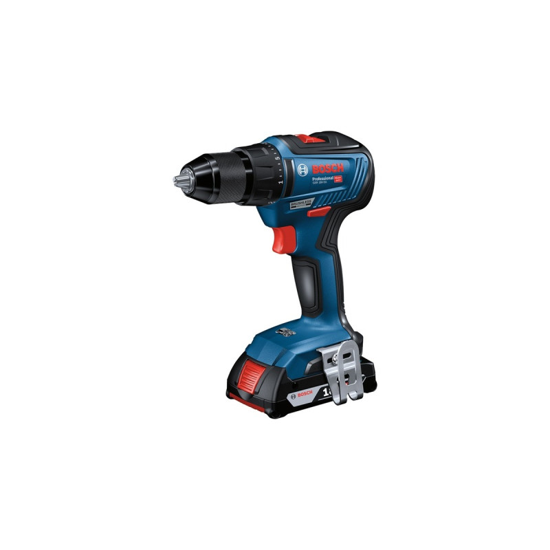 Bosch Akku-Bohrschrauber GSR 18V-55 Professional, 18Volt(blau/schwarz, 2x Li-Ion Akku ProCORE18V 4,0Ah, L-BOXX)