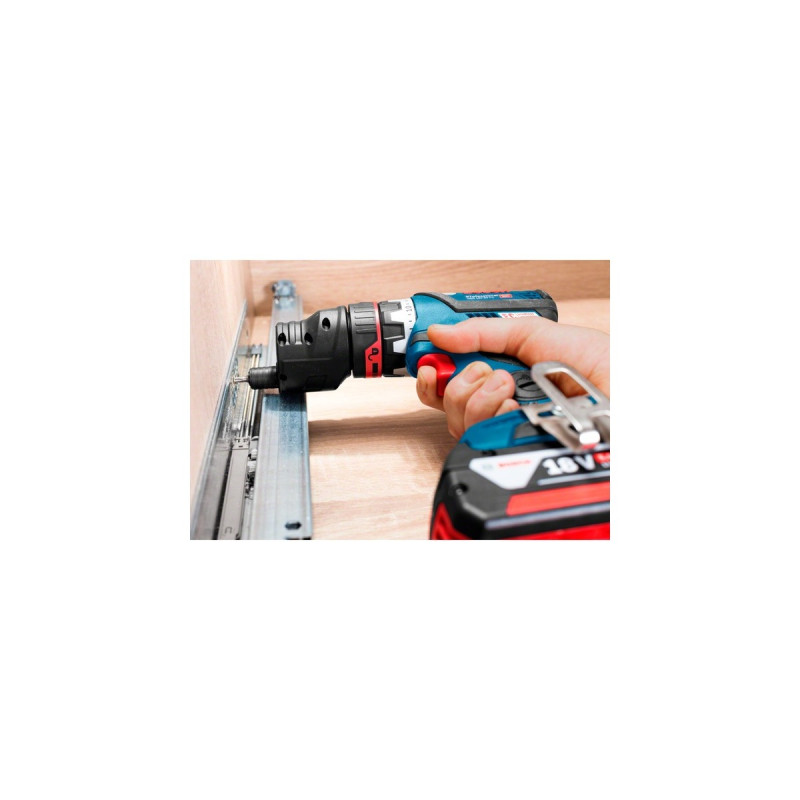 Bosch Akku-Bohrschrauber GSR 18V-60 FC Professional + GFA18-E /M /W /H(blau/schwarz, ohne Akku und Ladegerät, in L-BOXX)