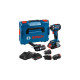 Bosch Akku-Bohrschrauber GSR 18V-90 FC Professional, 18Volt(blau/schwarz, 2x Akku ProCORE18V 4,0Ah, in L-BOXX)