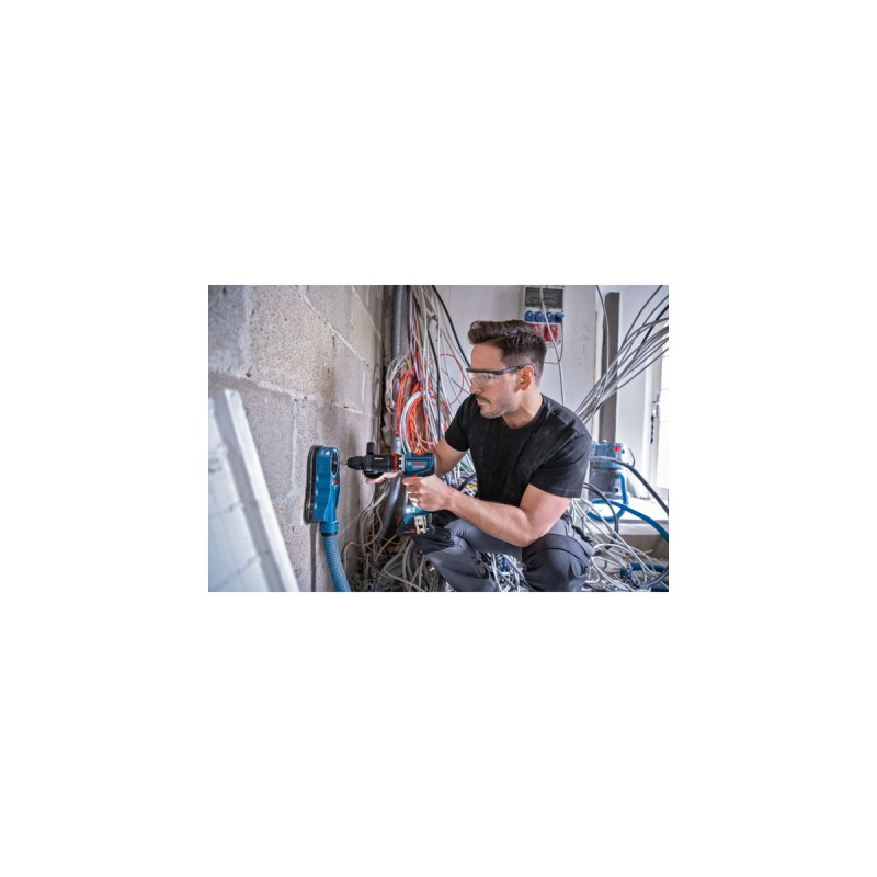 Bosch Akku-Bohrschrauber GSR 18V-90 FC Professional, 18Volt(blau/schwarz, 2x Akku ProCORE18V 4,0Ah, in L-BOXX)