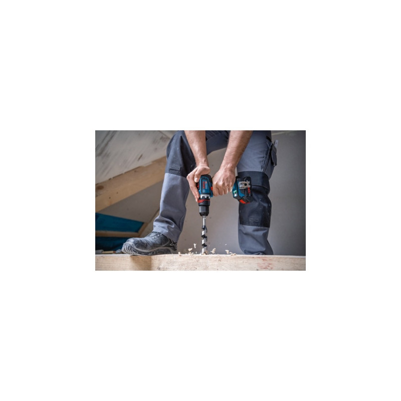 Bosch Akku-Bohrschrauber GSR 18V-90 FC Professional solo, 18Volt(blau/schwarz, ohne Akku und Ladegerät, in L-BOXX)