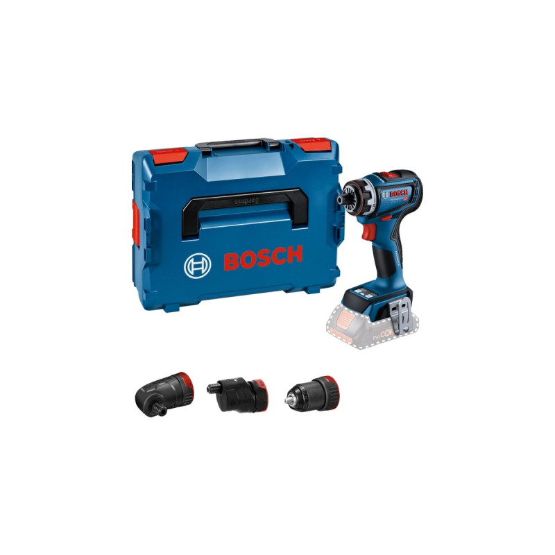Bosch Akku-Bohrschrauber GSR 18V-90 FC Professional solo, 18Volt(blau/schwarz, ohne Akku und Ladegerät, in L-BOXX)