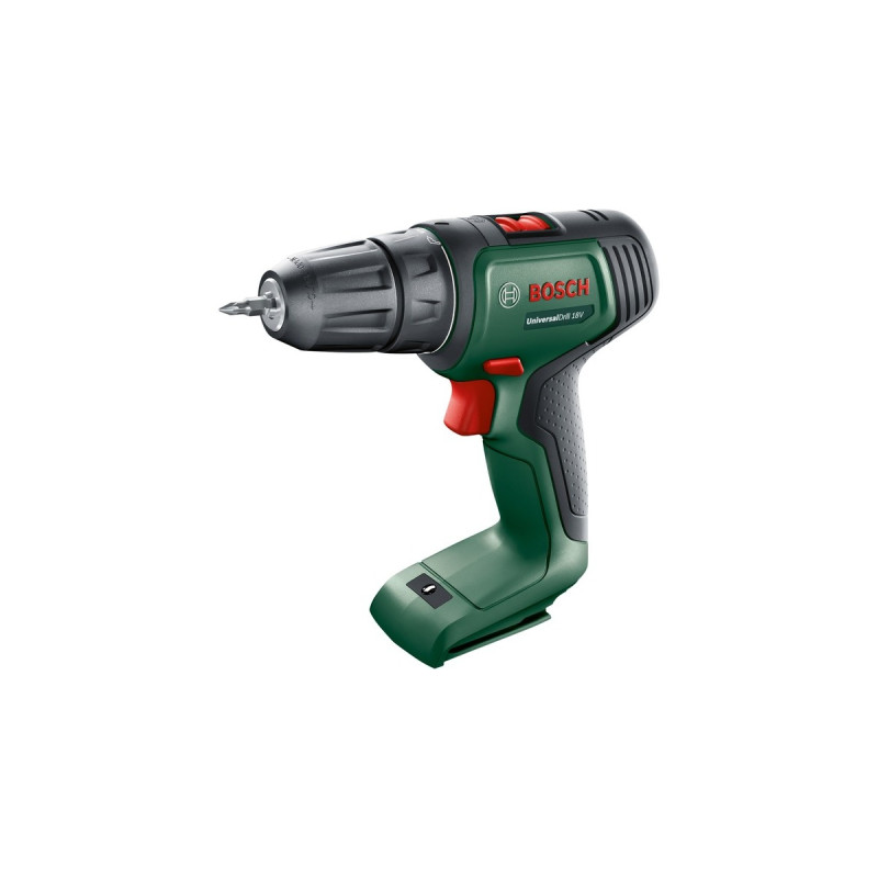 Bosch Akku-Bohrschrauber UniversalDrill 18V(grün/schwarz, ohne Akku und Ladegerät, POWER FOR ALL ALLIANCE)