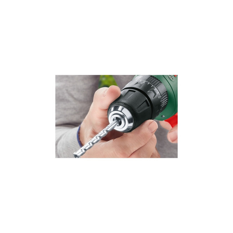 Bosch Akku-Bohrschrauber UniversalDrill 18V(grün/schwarz, 2x Li-Ionen Akku 1,5Ah, Koffer, POWER FOR ALL ALLIANCE)