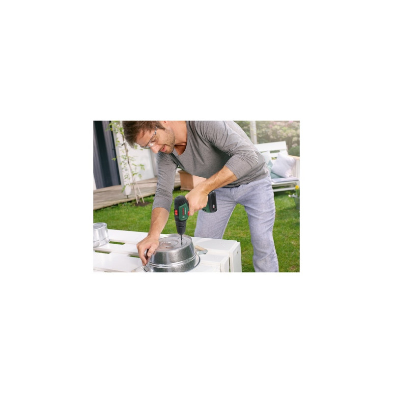 Bosch Akku-Bohrschrauber UniversalDrill 18V(grün/schwarz, 2x Li-Ionen Akku 1,5Ah, Koffer, POWER FOR ALL ALLIANCE)