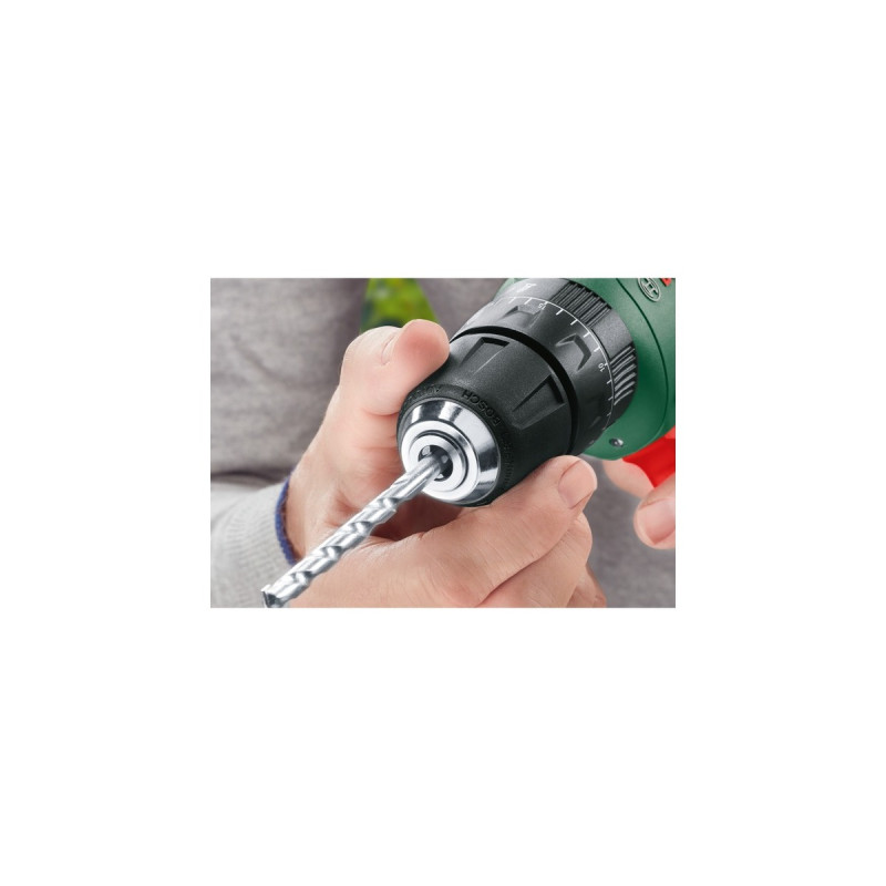 Bosch Akku-Bohrschrauber UniversalDrill 18V(grün/schwarz, Li-Ionen Akku 1,5Ah, Koffer, POWER FOR ALL ALLIANCE)