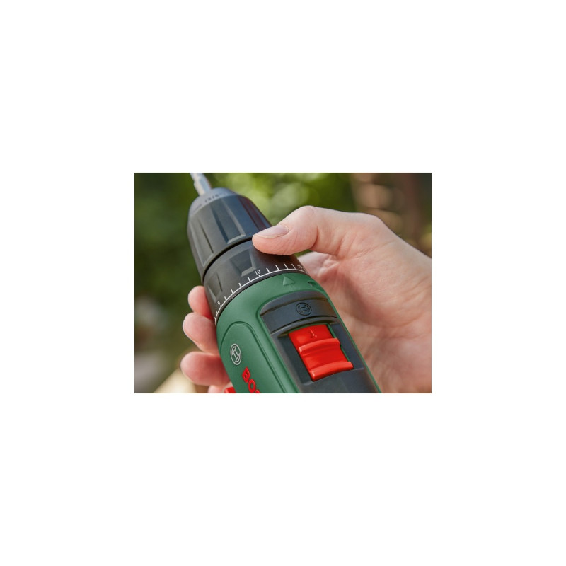 Bosch Akku-Bohrschrauber UniversalDrill 18V(grün/schwarz, Li-Ionen Akku 1,5Ah, Koffer, POWER FOR ALL ALLIANCE)