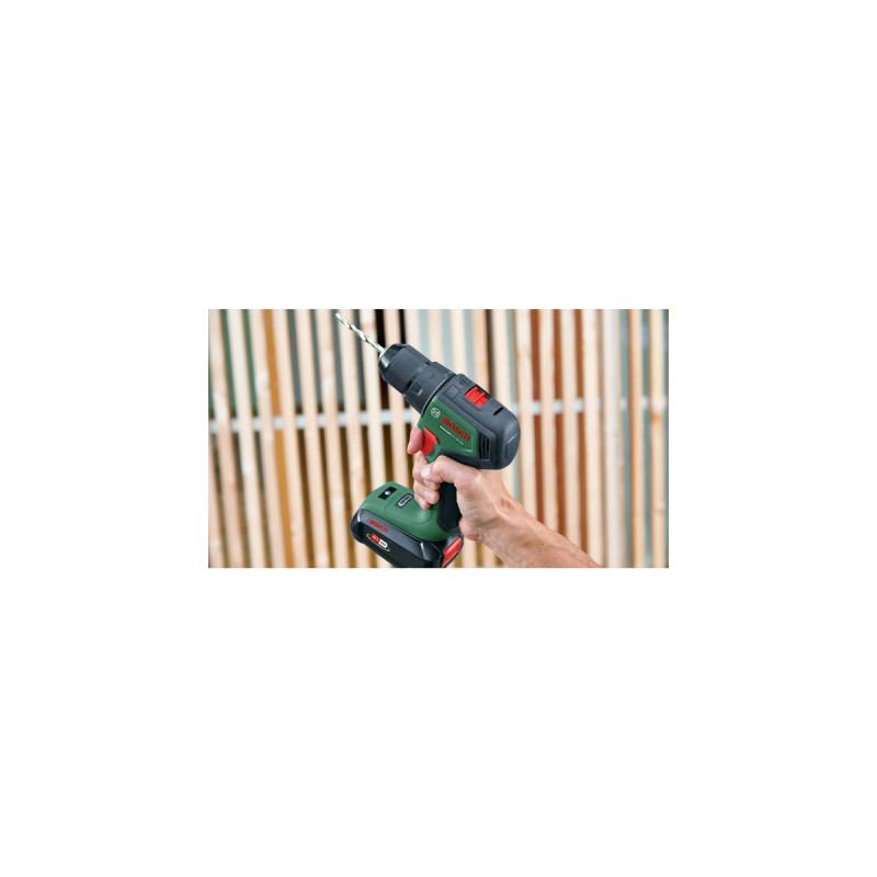 Bosch Akku-Bohrschrauber UniversalDrill 18V-60(grün/schwarz, ohne Akku und Ladegerät, POWER FOR ALL ALLIANCE)