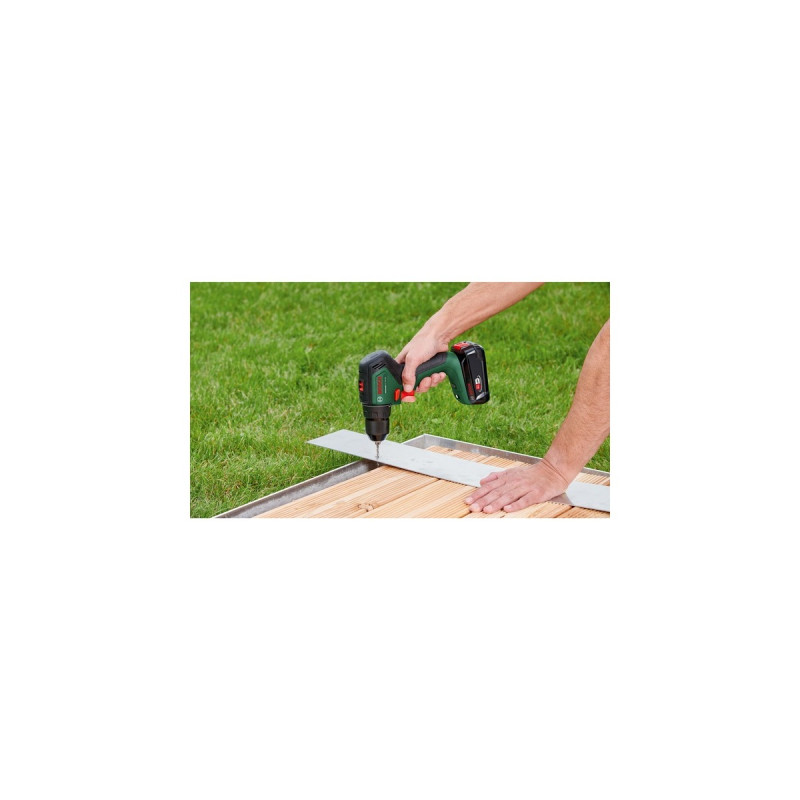 Bosch Akku-Bohrschrauber UniversalDrill 18V-60(grün/schwarz, Li-Ionen Akku 2,0Ah, Koffer, POWER FOR ALL ALLIANCE)