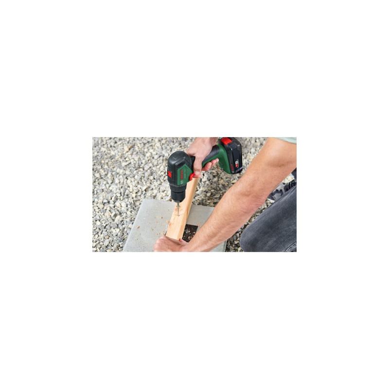 Bosch Akku-Bohrschrauber UniversalDrill 18V-60(grün/schwarz, Li-Ionen Akku 2,0Ah, Koffer, POWER FOR ALL ALLIANCE)