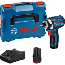 Bosch Akku-Drehschlagschrauber GDR 12V-105 Professional(blau/schwarz, 2x Li-Ionen Akku 2,0Ah, in L-BOXX)