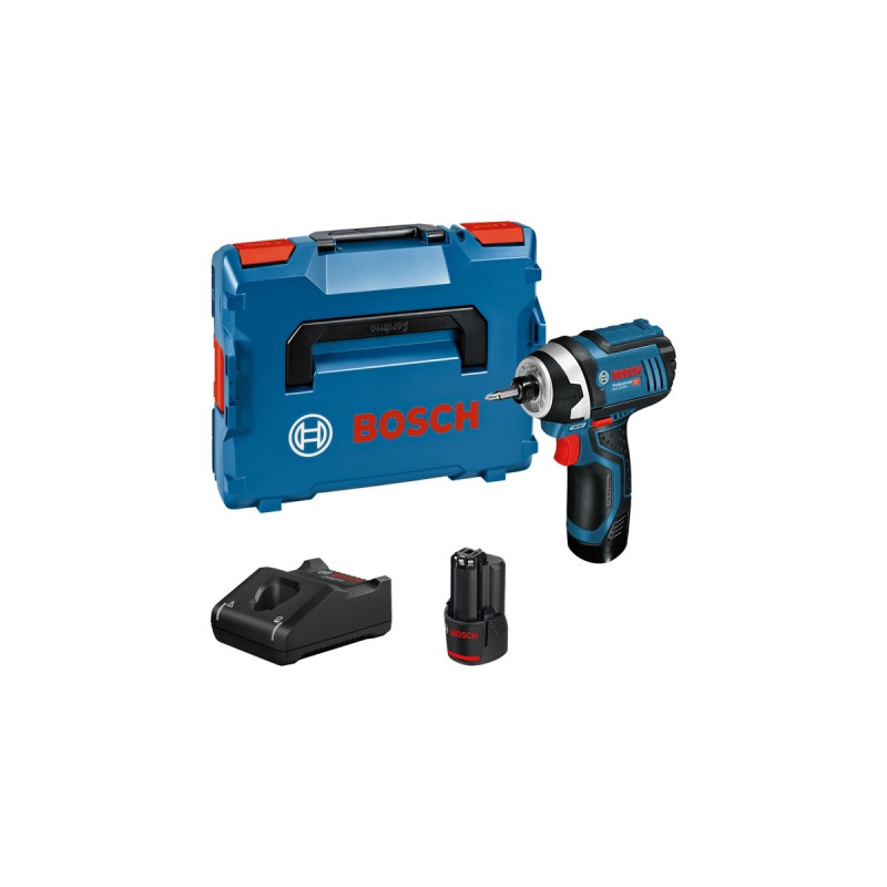 Bosch Akku-Drehschlagschrauber GDR 12V-105 Professional(blau/schwarz, 2x Li-Ionen Akku 2,0Ah, in L-BOXX)