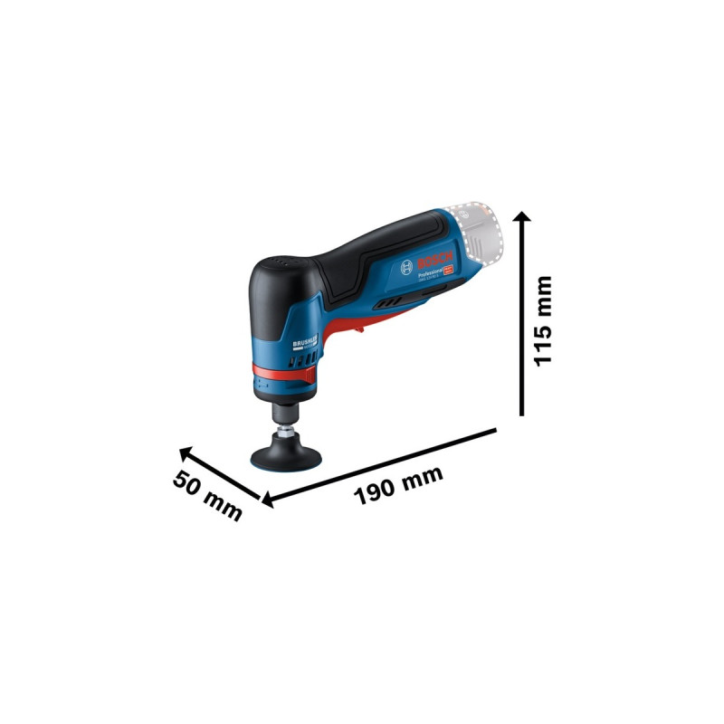 Bosch Akku-Geradschleifer GWG 12V-50 S Professional solo(blau/schwarz, ohne Akku und Ladegerät, in L-BOXX)