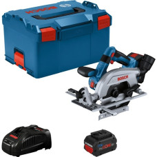 Bosch Akku-Handkreissäge GKS 18V-57-2 Professional(blau/schwarz, 2x Li-Ion Akku ProCORE18V 5,5Ah, in L-BOXX)