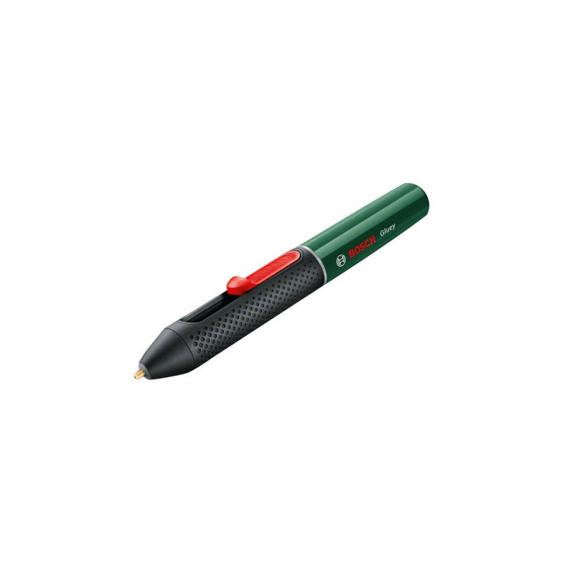 Bosch Akku-Heißklebestift Gluey Pen, Evergreen, Heißklebepistole(grün/schwarz, inkl. 20 Klebesticks)