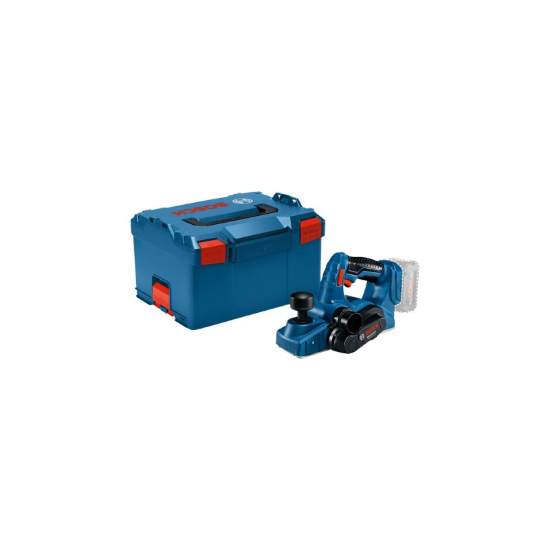 Bosch Akku-Hobel GHO 18 V-Li Professional, 18Volt, Elektrohobel(blau/schwarz, ohne Akku und Ladegerät, in L-BOXX)