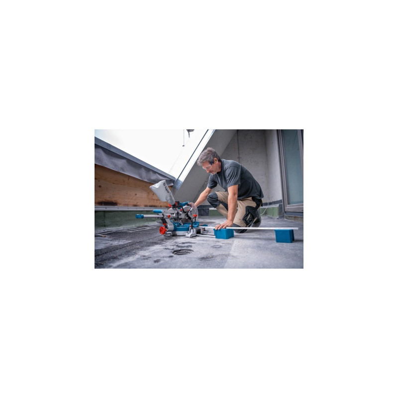 Bosch Akku-Kapp- und Gehrungssäge BITURBO GCM 18V-254 D Professional solo, Kapp-und Gehrungssäge(blau, ohne Akku und Ladegerät)