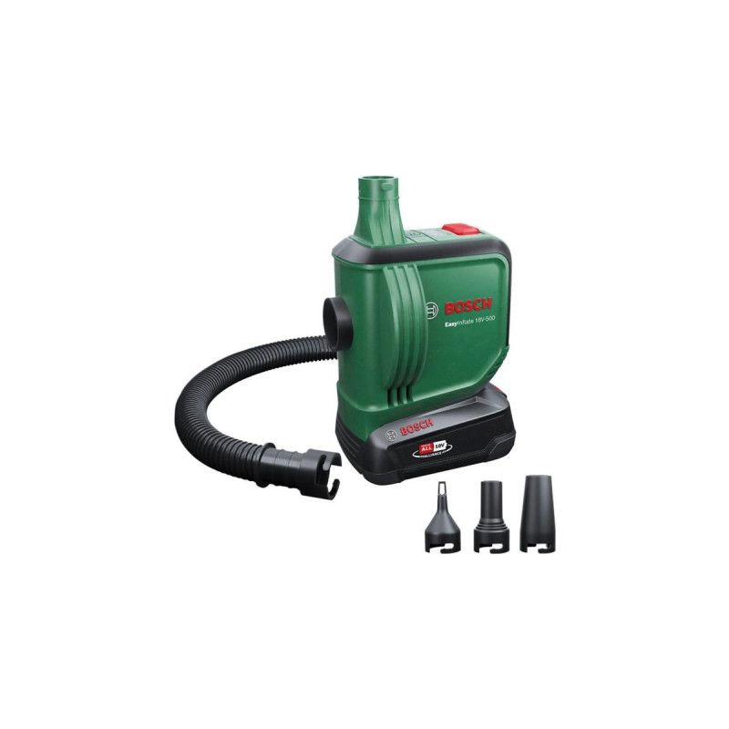 Bosch Akku-Luftpumpe EasyInflate 18V-500 solo, 18Volt(grün/schwarz, ohne Akku und Ladegerät, POWER FOR ALL ALLIANCE)