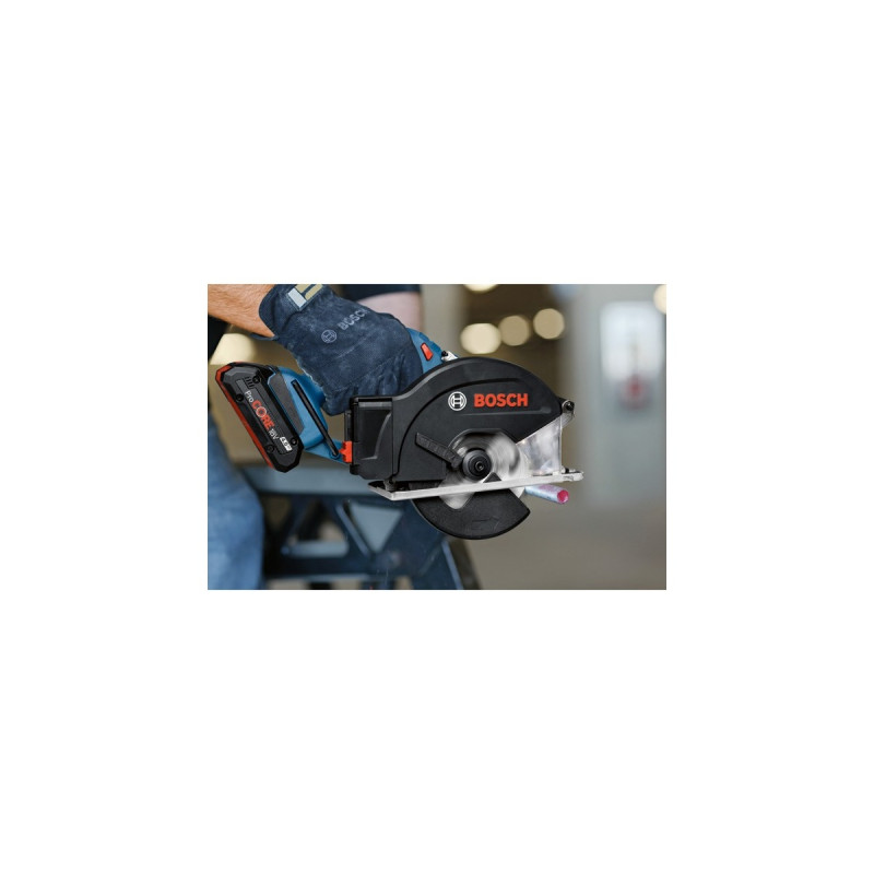 Bosch Akku-Metallkreissäge GKM 18V-50 Professional solo, Handkreissäge(blau/schwarz, ohne Akku und Ladegerät, in L-BOXX)