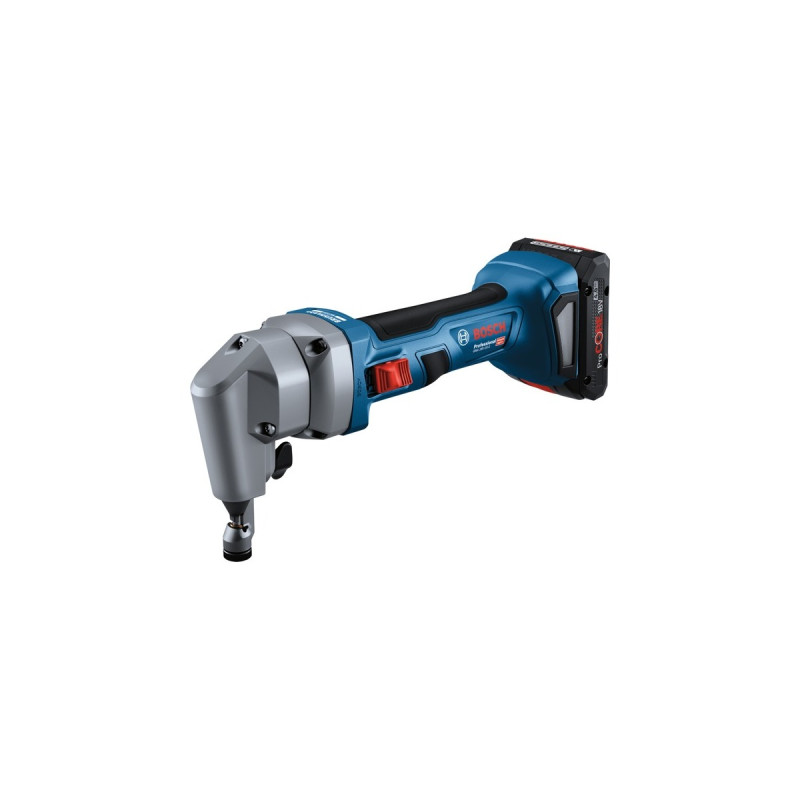 Bosch Akku-Nager GNA 18V-16 E Professional, 18Volt, Blechschere(blau/schwarz, 2x Akku ProCORE18V 4,0Ah, in L-BOXX)