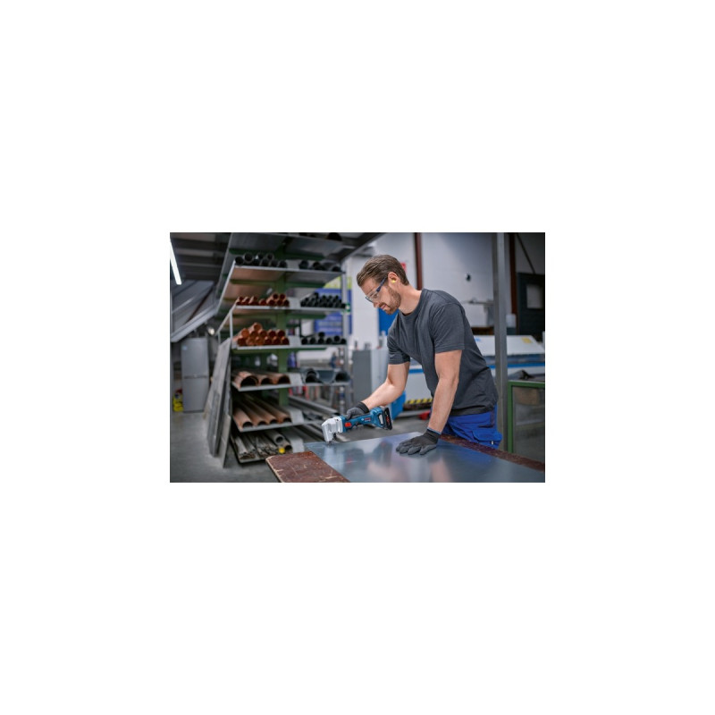 Bosch Akku-Nager GNA 18V-16 E Professional, 18Volt, Blechschere(blau/schwarz, 2x Akku ProCORE18V 4,0Ah, in L-BOXX)