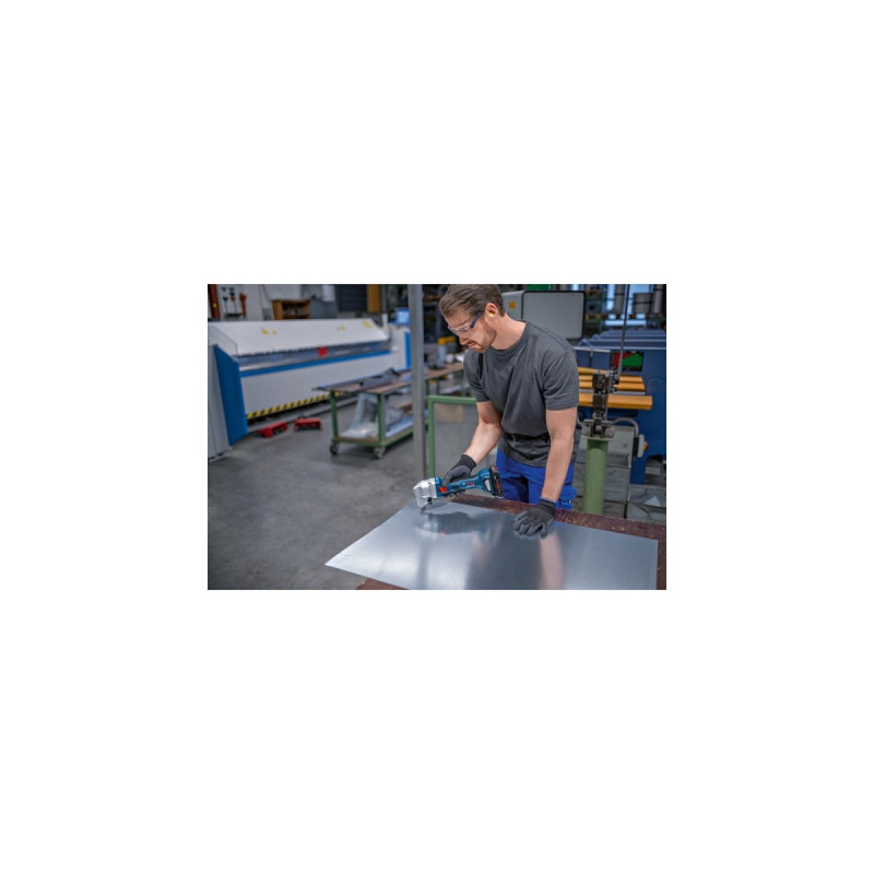 Bosch Akku-Nager GNA 18V-16 E Professional, 18Volt, Blechschere(blau/schwarz, 2x Akku ProCORE18V 4,0Ah, in L-BOXX)