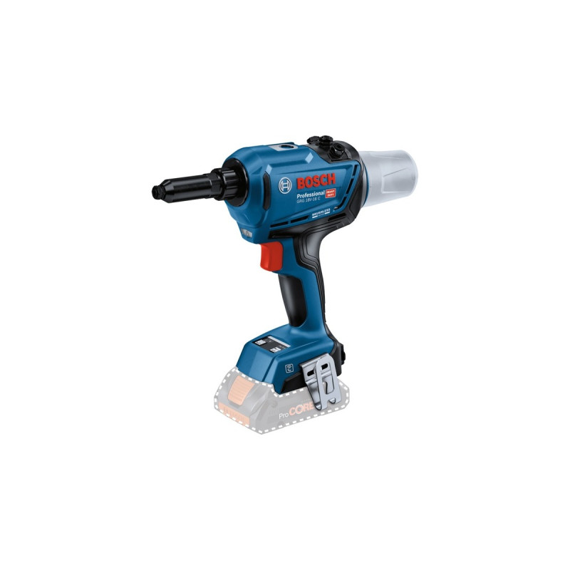 Bosch Akku-Nietpistole GRG 18V-16 C Professional solo, 18Volt(blau/schwarz, ohne Akku und Ladegerät, in L-BOXX)