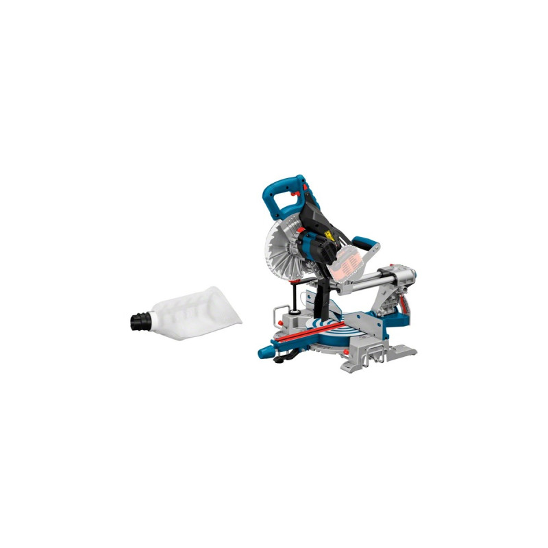 Bosch Akku-Paneelsäge BITURBO GCM 18V-216 Professional solo, Kapp-und Gehrungssäge(blau, ohne Akku und Ladegerät)