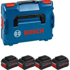 Bosch Akku ProCORE 18V 5.5Ah Professional, 4 Stück(blau/schwarz, L-BOXX, AMPShare Alliance)