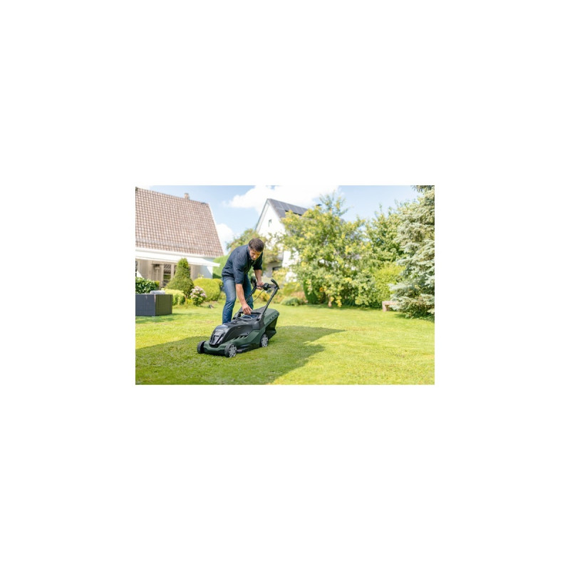 Bosch Akku-Rasenmäher AdvancedRotak 36-750, 36Volt(grün/schwarz, Li-Ionen Akku 4,0Ah, POWER FOR ALL)