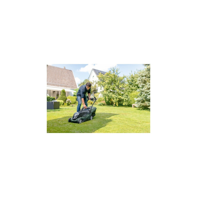 Bosch Akku-Rasenmäher AdvancedRotak 36-850, 36Volt(grün/schwarz, Li-Ionen Akku 6,0Ah, POWER FOR ALL)