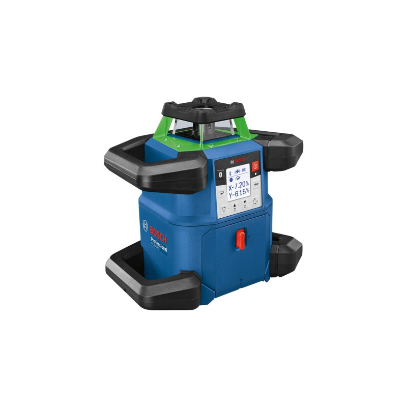 Bosch Akku-Rotationslaser GRL 650 CVHG Professional, 18Volt, mit Halterung(blau, Akku ProCORE18V 4,0Ah, Koffer, grüne Laserlinie)