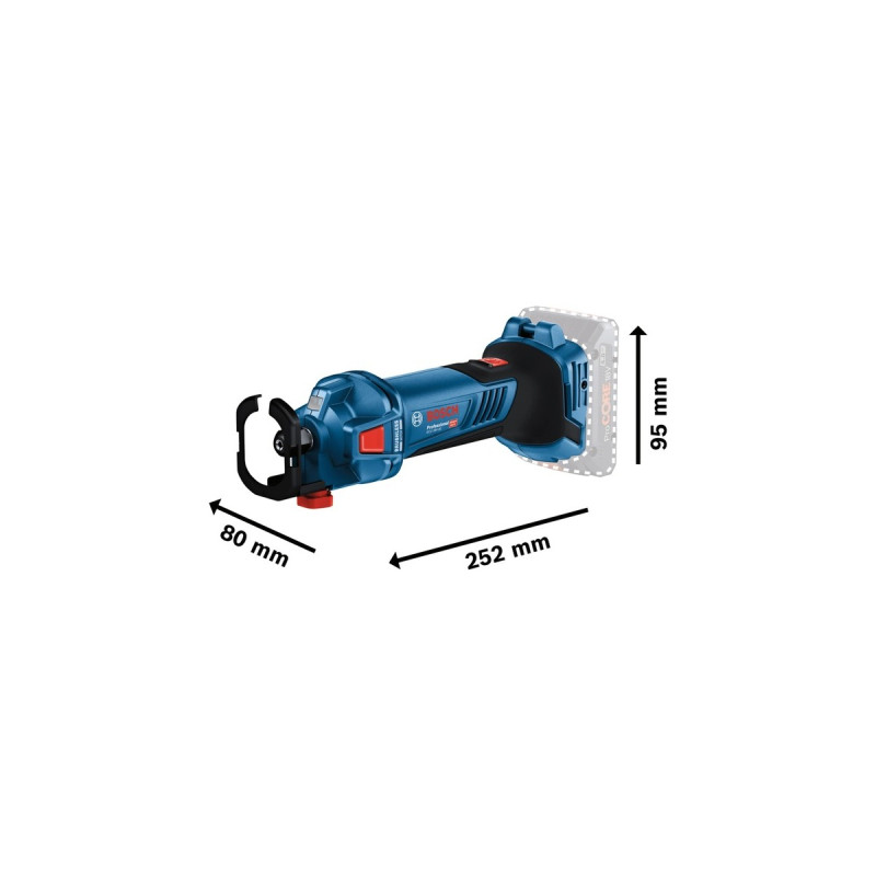 Bosch Akku-Rotationsschneider GCU 18V-30 Professional solo(blau/schwarz, ohne Akku und Ladegerät)